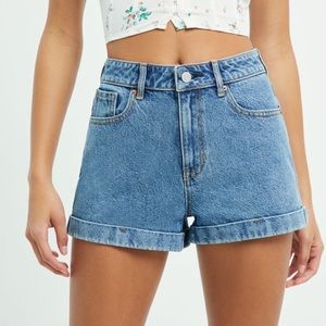 PacSun June Blue Denim Mom Shorts